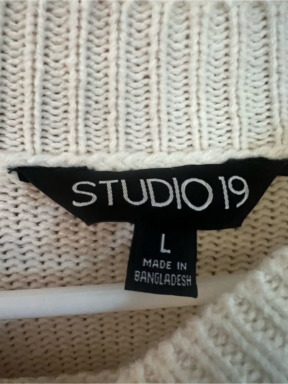 Studio 19 Cable Knit Ruffle Sweater - Picture 4 of 8
